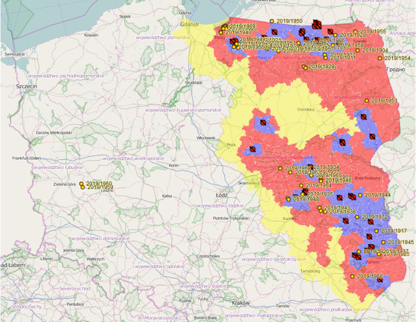 Il secondo caso di PSA&nbsp;nella provincia lubuskie